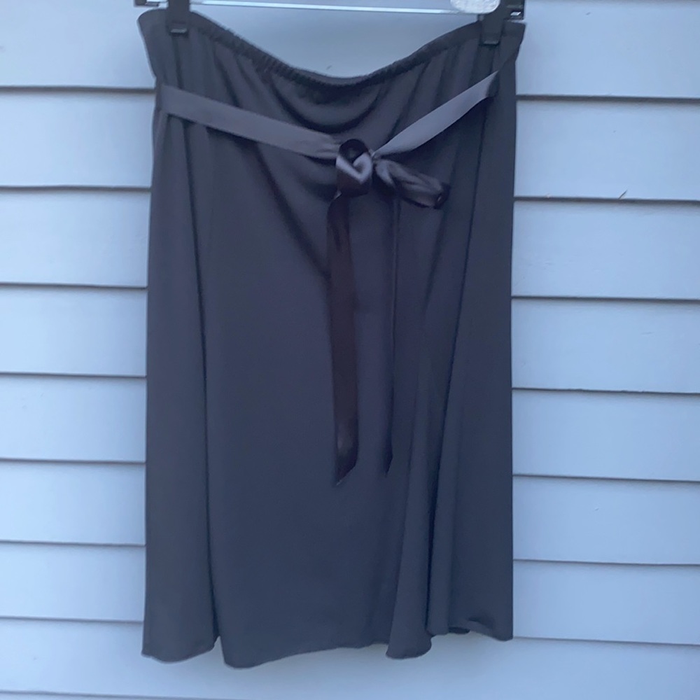 by FYLO black skirt silk belt